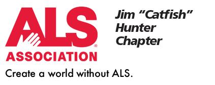 ALS Association, Create a Work Without ALS. Jim "Catfish" Hunter Chapter Logo