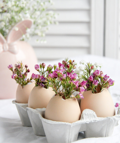 flower egg vase