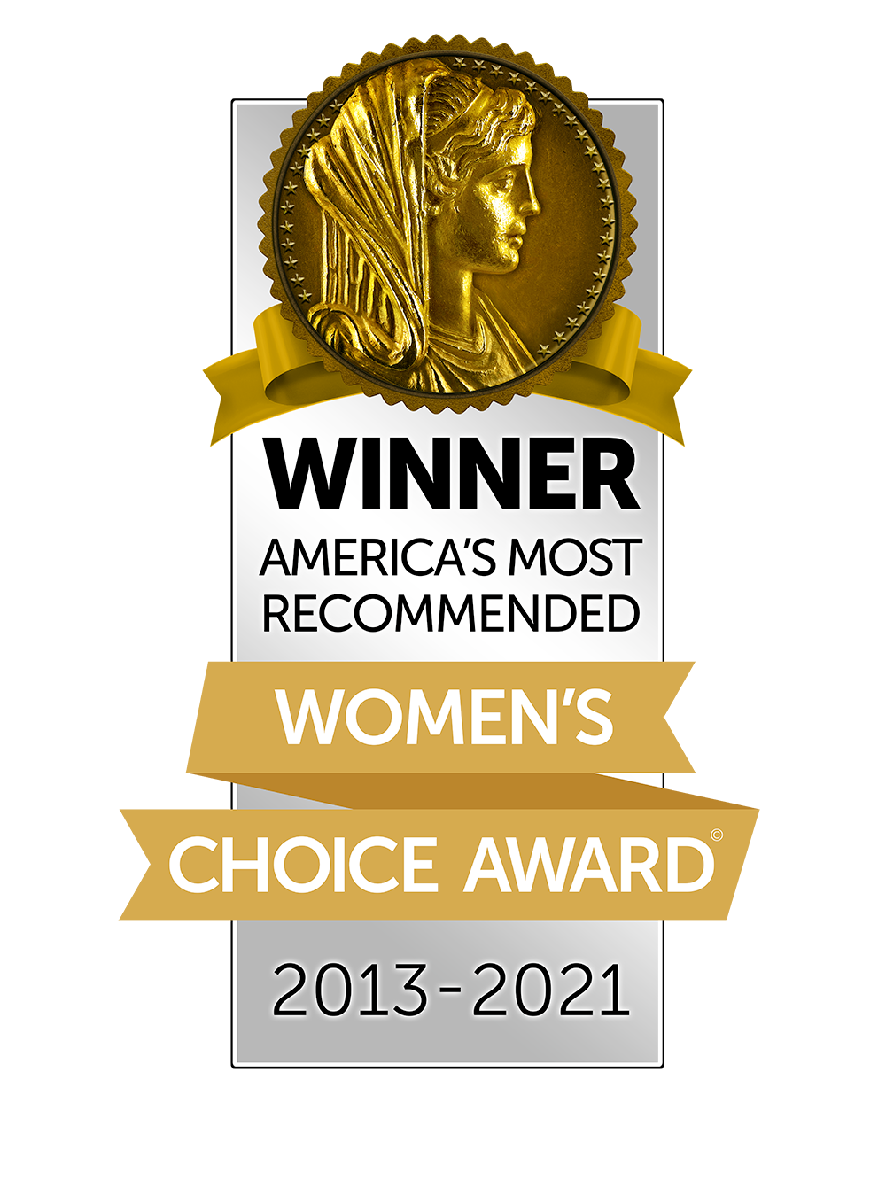 2013-2020 Women's Choice Award: America's Most Recommended 